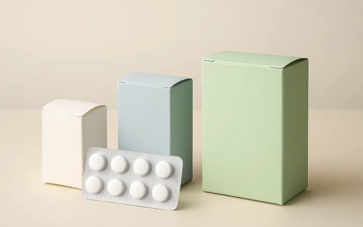 Personalisierte Verpackung für Tabletten