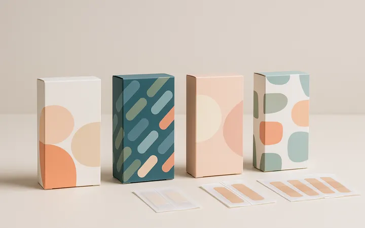 Designs für Verpackungen von Pflastern 