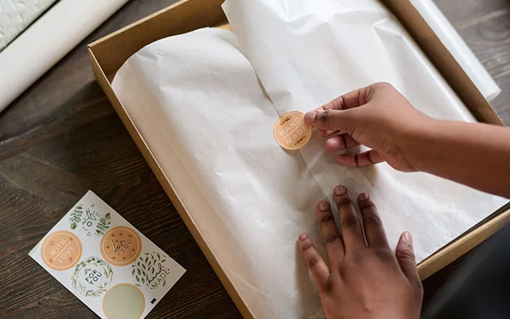 bedruckte Etiketten zum Versiegeln für Bestellungen bedruckte Etiketten zum Versiegeln für Bestellungen