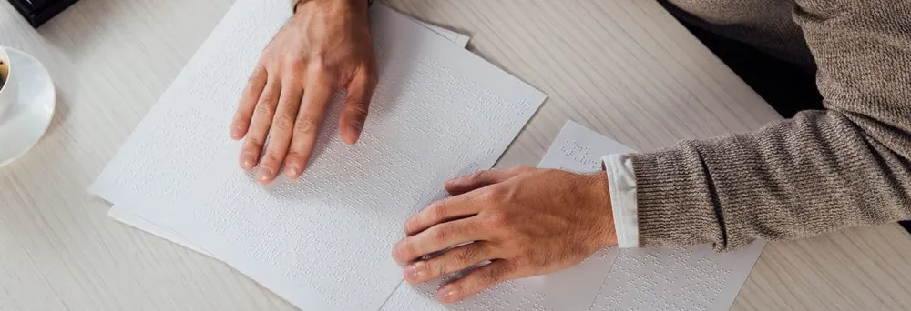 Braille printing for accessible labels Braille printing for accessible labels