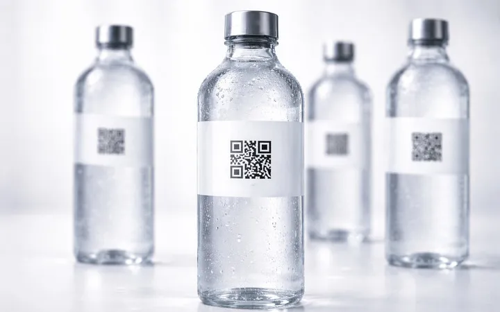 water bottles with qr code