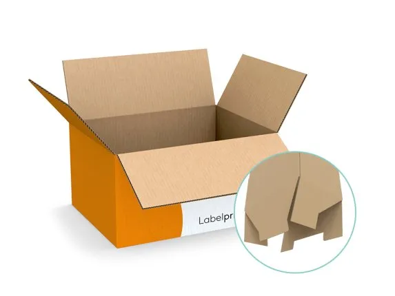 Shipping carton with tuck-in flaps Shipping carton with tuck-in flaps