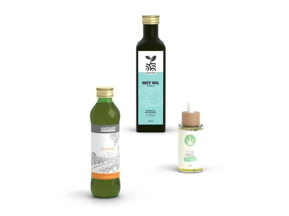 Chocolate and oil labels Chocolate and oil labels