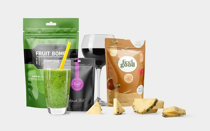 Stand-up pouches for beverages Stand-up pouches for beverages