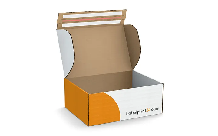 Scatole a valigetta con striscia adesiva (FEFCO 9885)