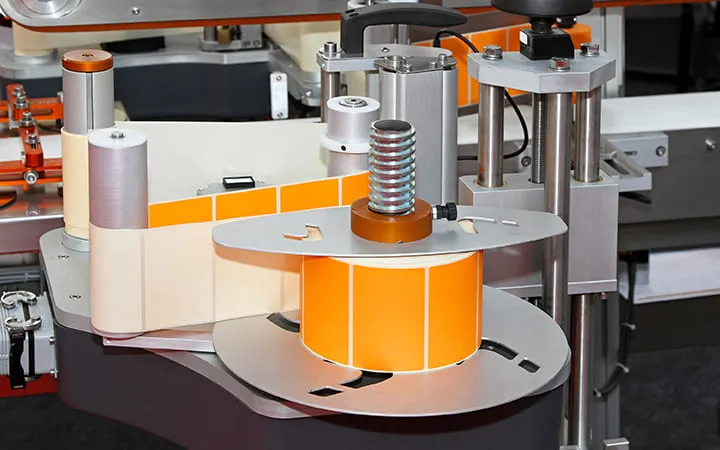 Papieretiketten auf Rolle Papieretiketten auf Rolle