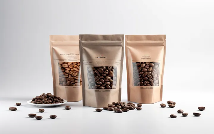 Standbodenbeutel mit Sichtfenster für Kaffee Standbodenbeutel mit Sichtfenster für Kaffee