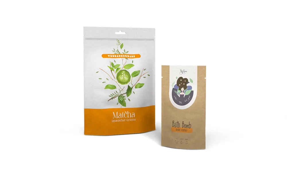 Standbodenbeutel Kraftpapier