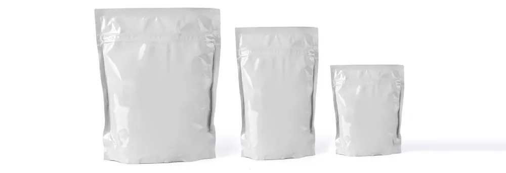 weiße Standbodenbeutel weiße Standbodenbeutel