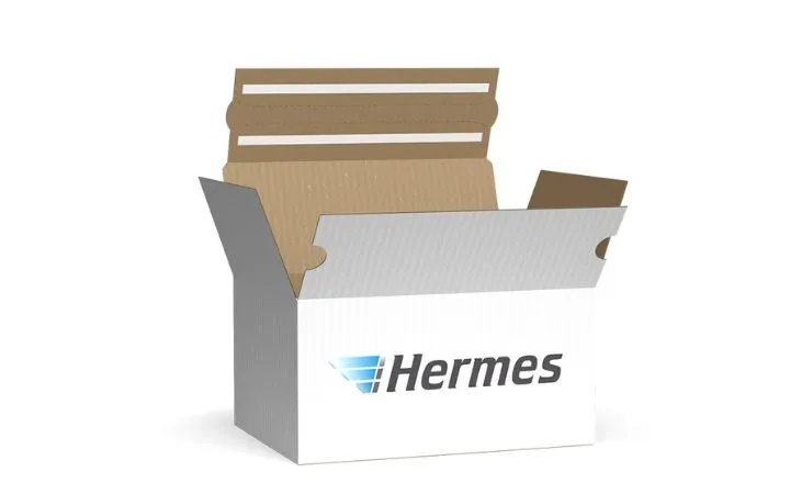Hermes Paket L mit Klebestreifen 550x350x350 mm
