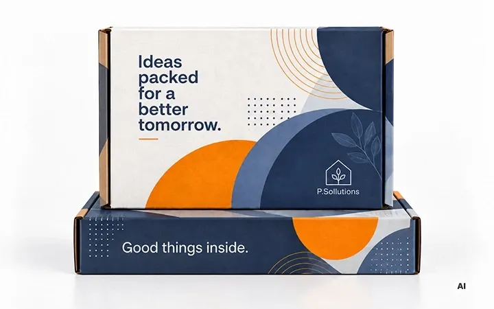 Klappkarton mit Design für Marketing