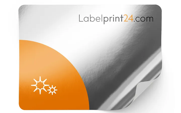 Étiquettes métallisées or / argent