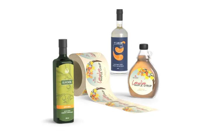 Étiquettes bouteillespots personnalisées