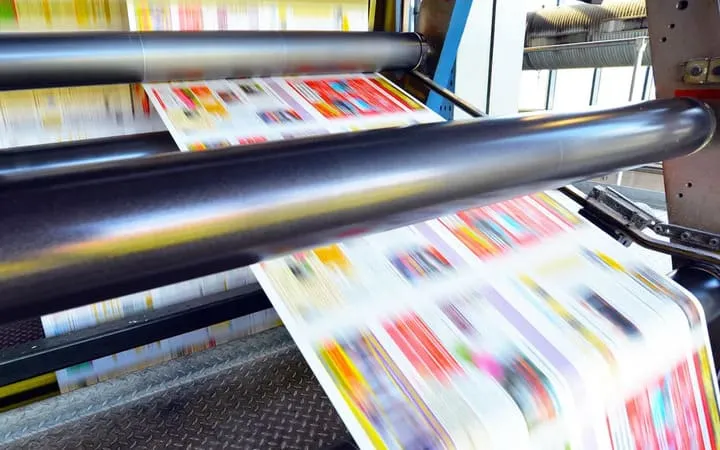 Zeitungsdruckmaschine Zeitungsdruckmaschine