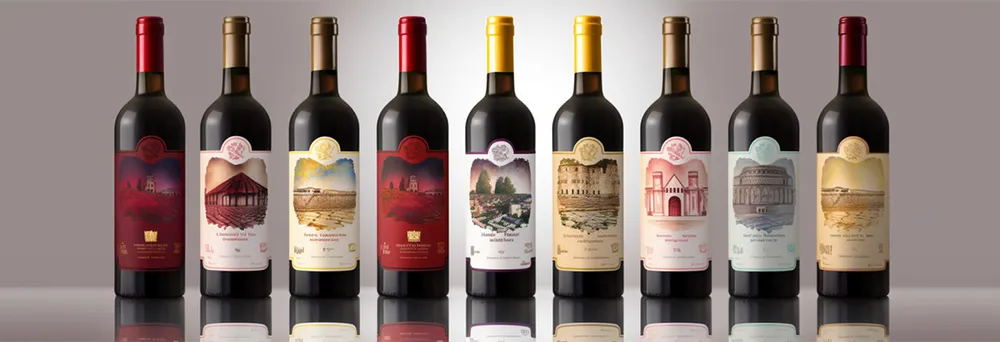 Bottiglie di vino von etichetta