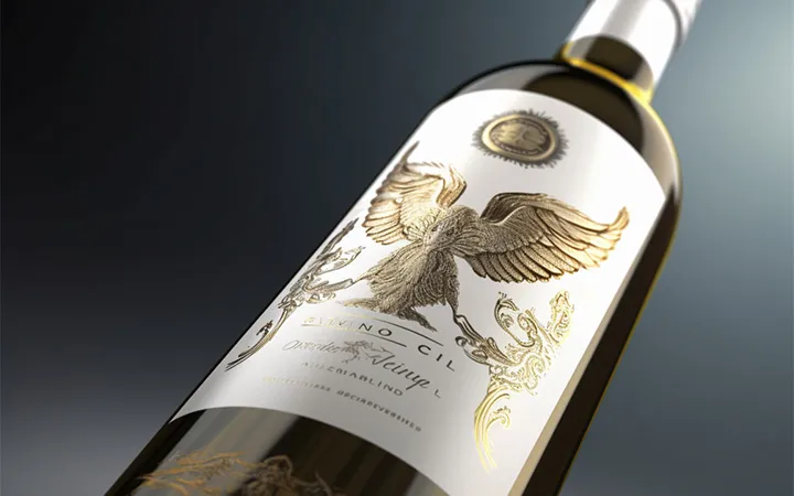 Etichetta per vino oro