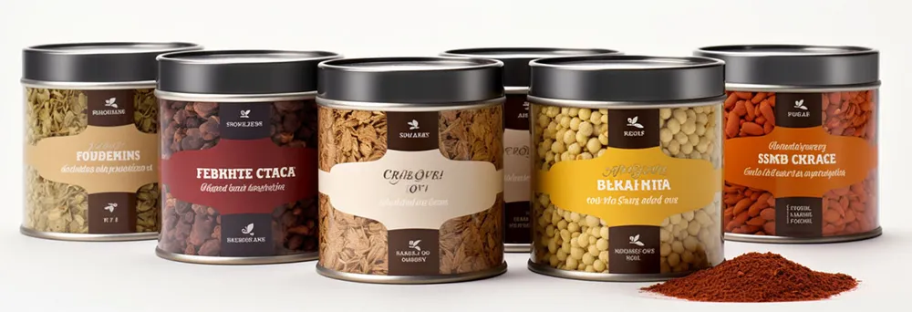 Gewürze mit Etikett