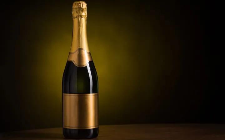 étiquette de champagne