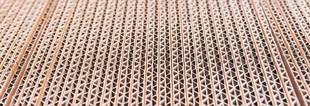 Leistungsfähige Wellpappe quer Leistungsfähige Wellpappe quer