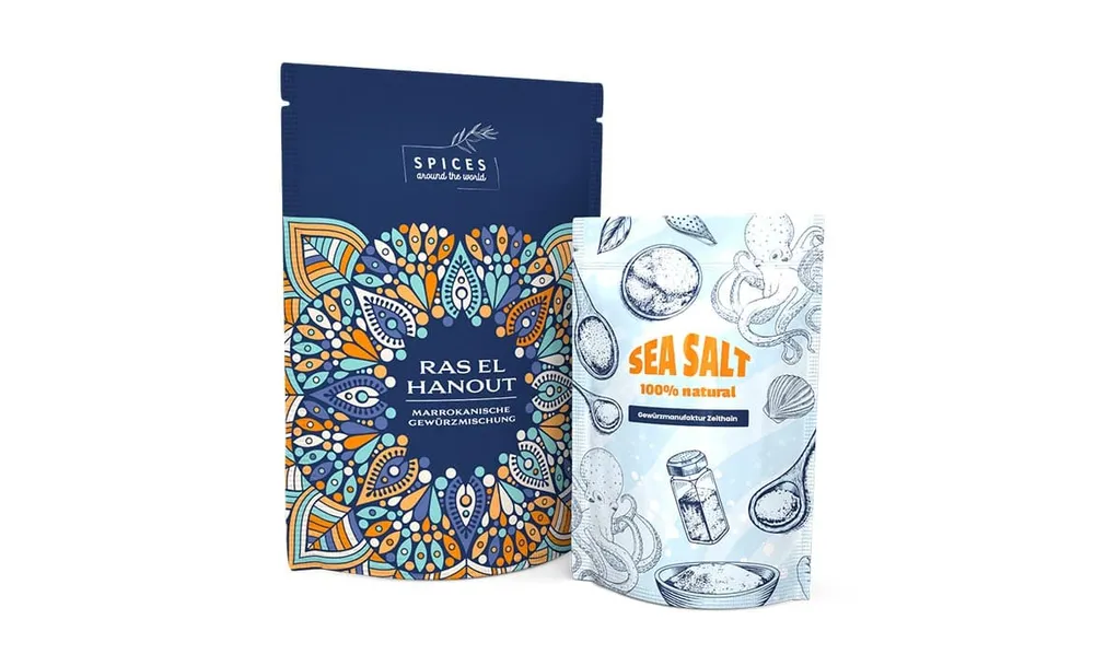 Standbodenbeutel für Gewürze