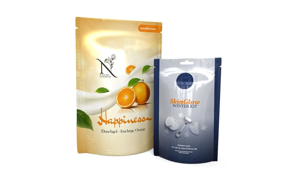 Standbodenbeutel für Kosmetik