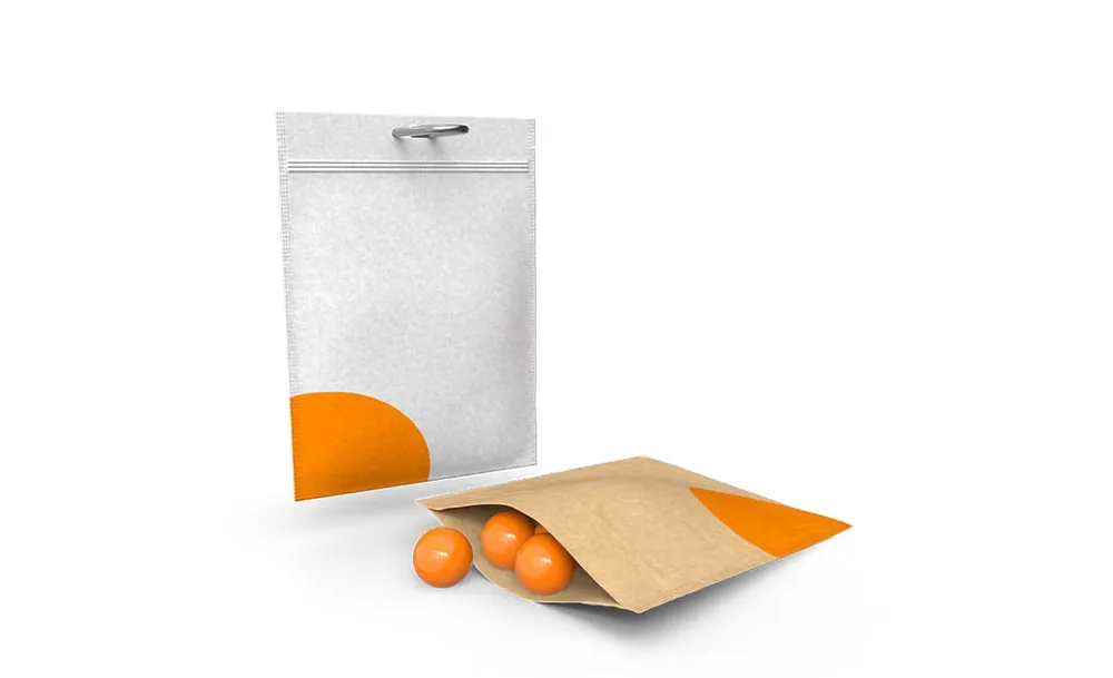 Flachbeutel aus Kraftpapier