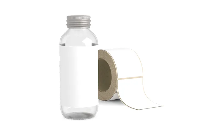 Unbedruckte Etiketten