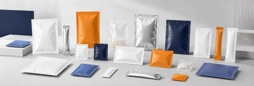 Sachets in verschiedenen Größen und Farben