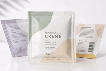 Sachets für Marketing und Pflichtangaben