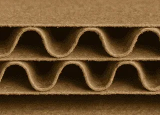 Zweiwellige Wellpappe