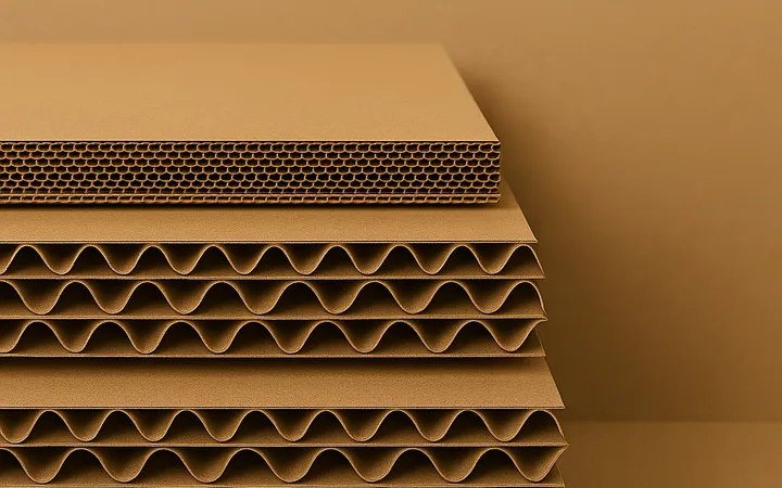 different types of corrugated cardboard