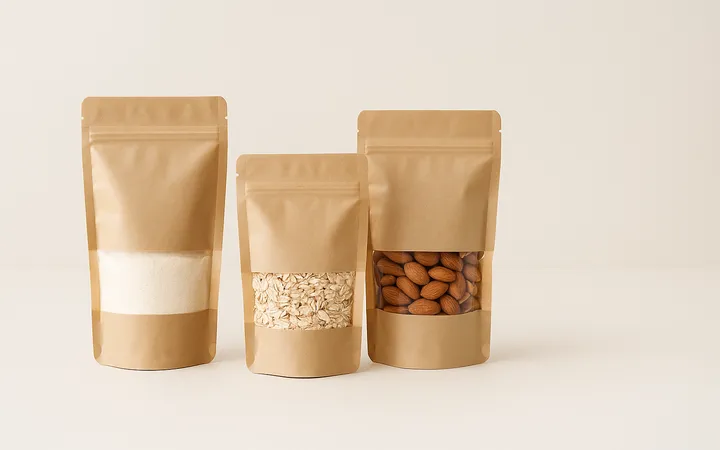 kraft paper stand-up pouches 