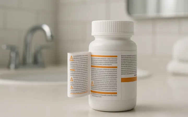 medical product with multi layer label