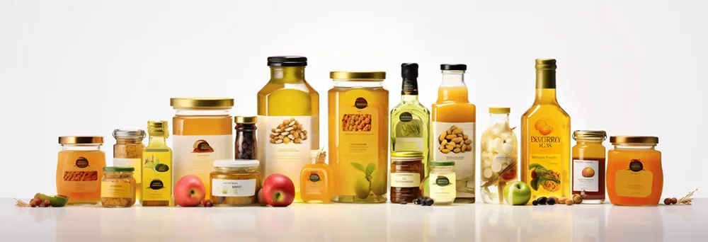Varie etichette sugli alimenti