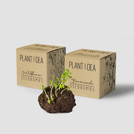 folding packaging for seeds