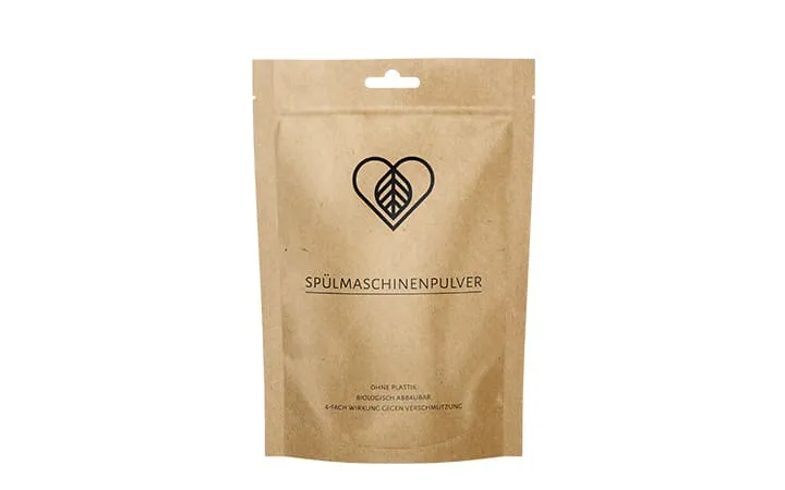 Doypack in carta kraft con foro europeo