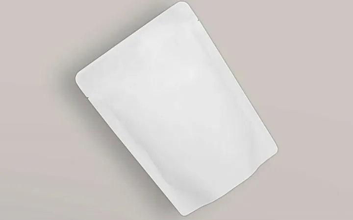 White kraft paper bag
