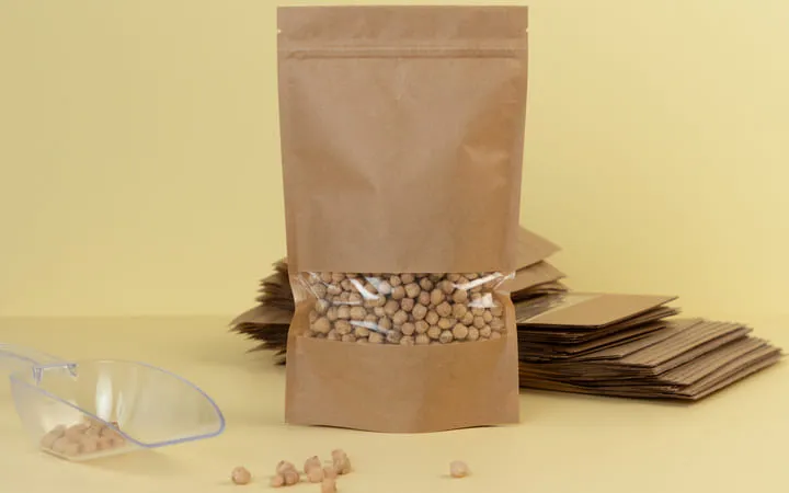 packaging flexible : doypack en papier kraft