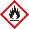 Gefahrenkennzeichnung: Flamme über Kreis - oxidierende Gase