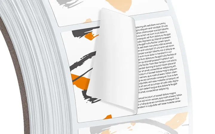 2-sided printed sandwich label